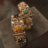 DESIGNER DOUBLET STONE PAIR OF OPENABLE BANGLES(EXCLUSIVE RAJWADA COLLECTION)