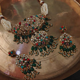 EXQUISITE DESIGNER NAVRATAN STONE CHOKER(EXCLUSIVE RAJWADA COLLECTION)