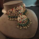 EXQUISITE DESIGNER NAVRATAN STONE CHOKER(EXCLUSIVE RAJWADA COLLECTION)