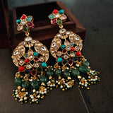 EXQUISITE DESIGNER NAVRATAN STONE CHOKER(EXCLUSIVE RAJWADA COLLECTION)