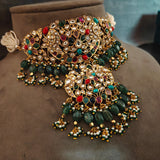 EXQUISITE DESIGNER NAVRATAN STONE CHOKER(EXCLUSIVE RAJWADA COLLECTION)