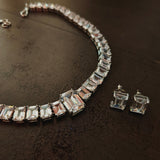 FINEST QUALITY KOREAN DIAMOND CHOKER WITH EARRINGS