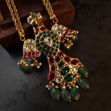 EXCLUSIVE DESIGNER BIRD PENDANT NECKLACE WITH EARRINGS