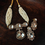FINEST QUALITY POLKI KUNDAN CHOKER WITH EARRINGS