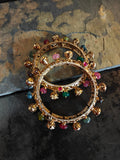 DESIGNER SEMI PRECIOUS STONE AND KUNDAN OPENABLE BANGLES