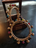 DESIGNER SEMI PRECIOUS STONE AND KUNDAN OPENABLE BANGLES