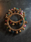 DESIGNER SEMI PRECIOUS STONE AND KUNDAN OPENABLE BANGLES