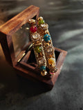 DESIGNER SEMI PRECIOUS STONE AND KUNDAN OPENABLE BANGLES