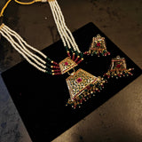 JADAU NECKLACE WITH EARRINGS