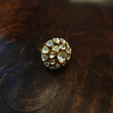 MOSSAINITE STONE ADJUSTABLE RING