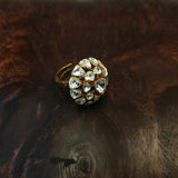 MOSSAINITE STONE ADJUSTABLE RING