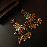 DESINER POLKI KUNDAN CHOKER WITH EARRINGS