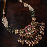 DESINER POLKI KUNDAN CHOKER WITH EARRINGS