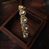 MOSSAINITE STONE BANGLE  (OPENABLE)