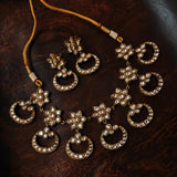 POLKI KUNDAN CHOKER WITH EARRINGS