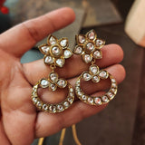 POLKI KUNDAN CHOKER WITH EARRINGS