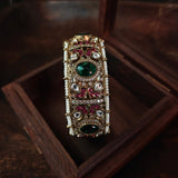 EXCLUSIVE JADAU SEMI PRECIOUS STONE OPENABLE BANGLE