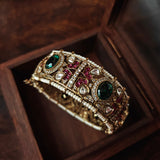 EXCLUSIVE JADAU SEMI PRECIOUS STONE OPENABLE BANGLE