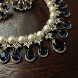 AMERICAN DIAMOD CHOKER WITH EARRINGS