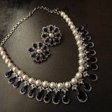 AMERICAN DIAMOD CHOKER WITH EARRINGS