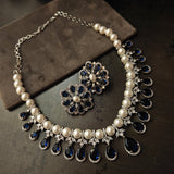 AMERICAN DIAMOD CHOKER WITH EARRINGS