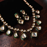POLKI KUNDAN CHOKER WITH EARRINGS