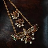 EXCLUSIVE DESIGNER BIRD PENDANT NECKLACE WITH EARRINGS