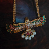 EXCLUSIVE DESIGNER BIRD PENDANT NECKLACE WITH EARRINGS