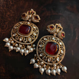 STATEMENT KUNDAN STONE EARRINGS