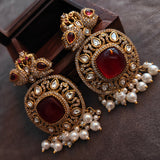 STATEMENT KUNDAN STONE EARRINGS