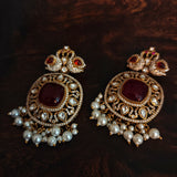 STATEMENT KUNDAN STONE EARRINGS