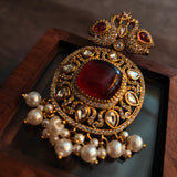 STATEMENT KUNDAN STONE EARRINGS