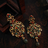 STATEMENT MULTI COLOR STONE EXCLUSIVE EARRINGS