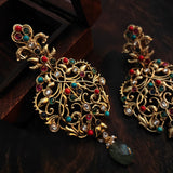 STATEMENT MULTI COLOR STONE EXCLUSIVE EARRINGS