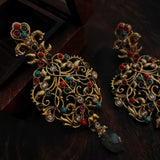 STATEMENT MULTI COLOR STONE EXCLUSIVE EARRINGS