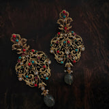 STATEMENT MULTI COLOR STONE EXCLUSIVE EARRINGS