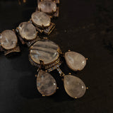 EXCLUSIVE REAL MOONSTONE NECKLACE WITH EARRINGS