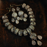 EXCLUSIVE REAL MOONSTONE NECKLACE WITH EARRINGS