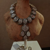EXCLUSIVE REAL MOONSTONE NECKLACE WITH EARRINGS