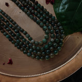 REAL SEMI PRECIOUS STONE FOUR LAYER STRING