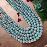 REAL SEMI PRECIOUS STONE FIVE LAYER STRING
