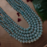 REAL SEMI PRECIOUS STONE FIVE LAYER STRING