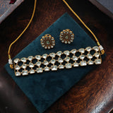 EXCLUSIVE POLKI KUNDAN CHOKER WITH EARRINGS