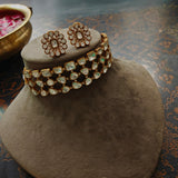 EXCLUSIVE POLKI KUNDAN CHOKER WITH EARRINGS