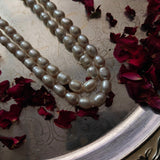 REAL BAROQUE PEARL TWO LAYER STRING