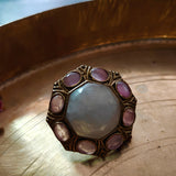 REAL MOONSTONE DESIGNER RING