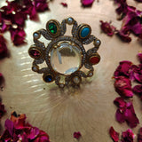 MULTI COLOR SEMI PRECIOUS STONE RING