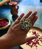 MULTI COLOR SEMI PRECIOUS STONE RING