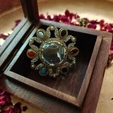 MULTI COLOR SEMI PRECIOUS STONE RING