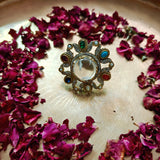 MULTI COLOR SEMI PRECIOUS STONE RING